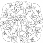 Halloween Mandala with Drakula,...