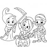 Cute Little Grim Reaper, Devil,...