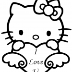 Hello Kitty with "I Love You" Heart