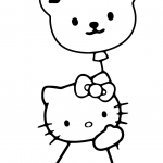 Hello Kitty with Valentine Balloon