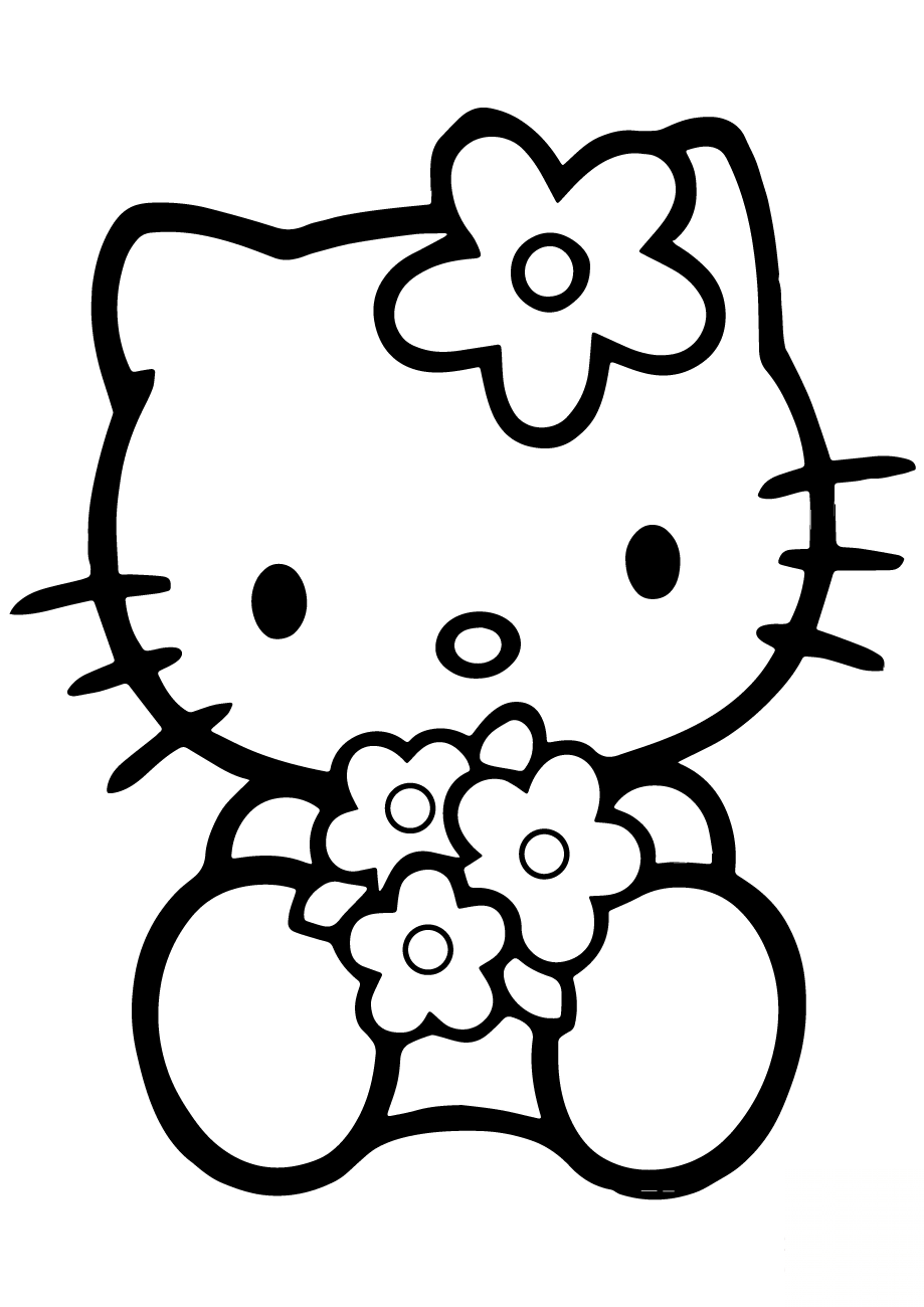 Hello Kitty with Flowers