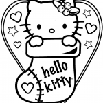 Hello Kitty in Christmas Sock