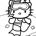 Hello Kitty Goes Swimming