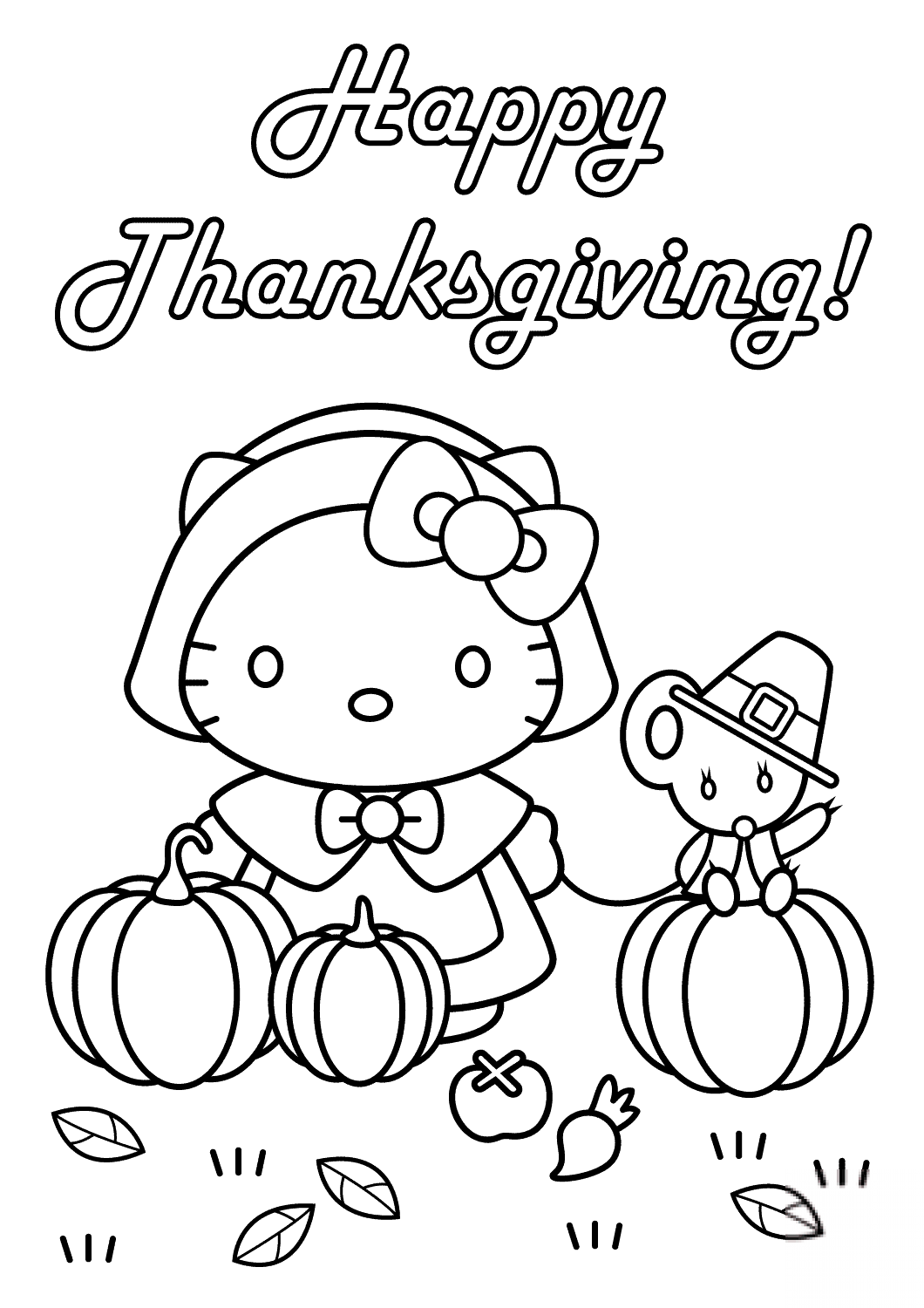 Hello Kitty Happy Thanksgiving