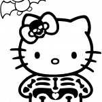 Hello Kitty Halloween Skeleton