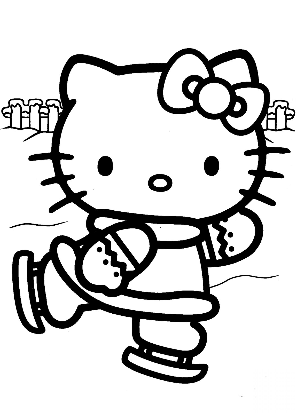 Hello Kitty Ice Skating
