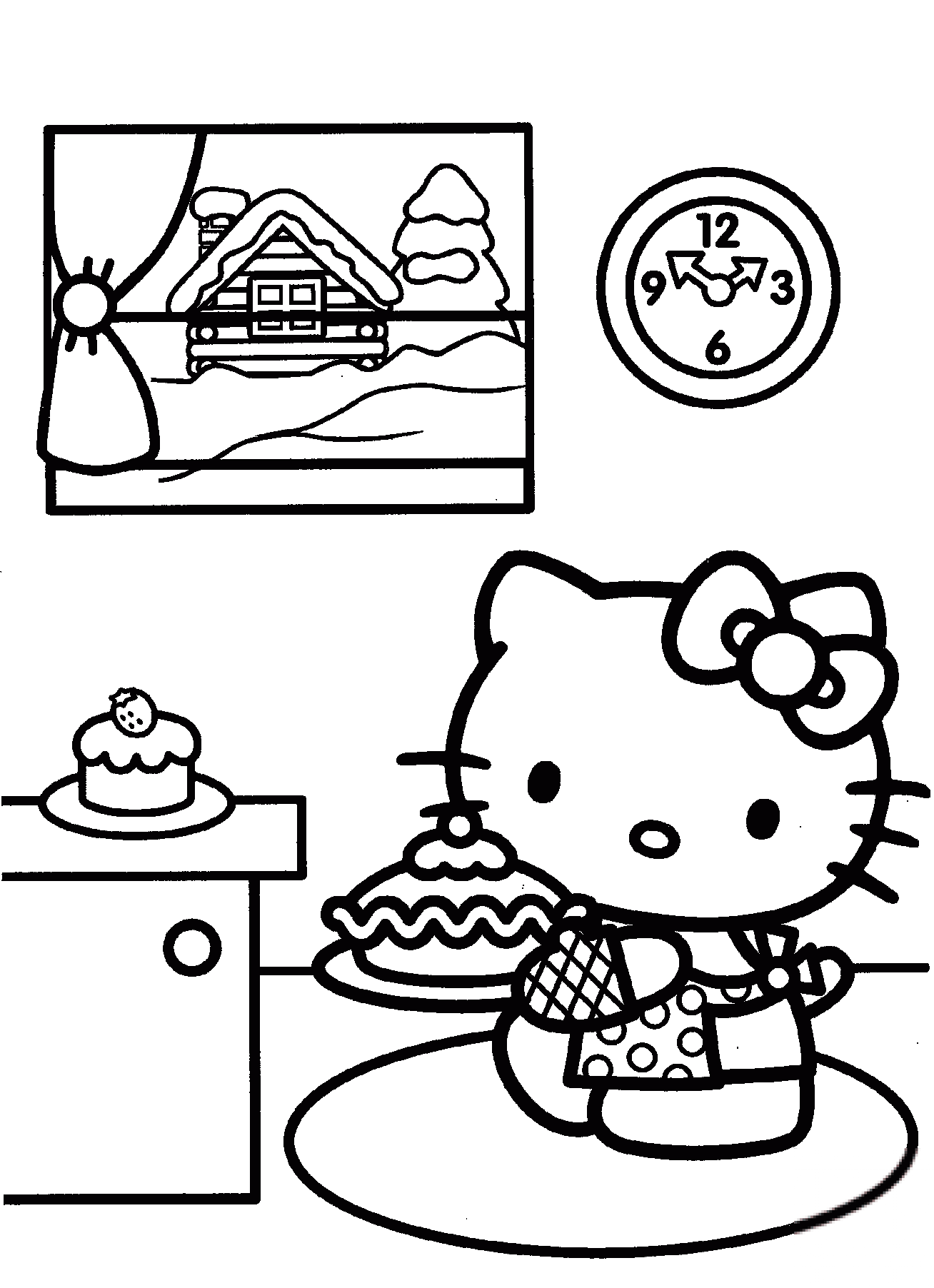 Hello Kitty Prepares for Christmas