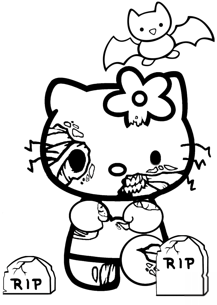 Hello Kitty Halloween Zombie