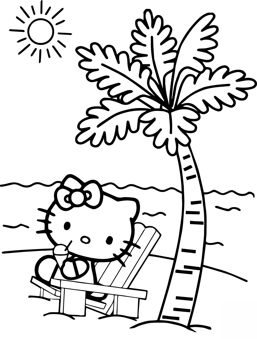 Hello Kitty at the Beach