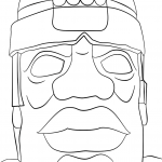 Ancient Olmec Head