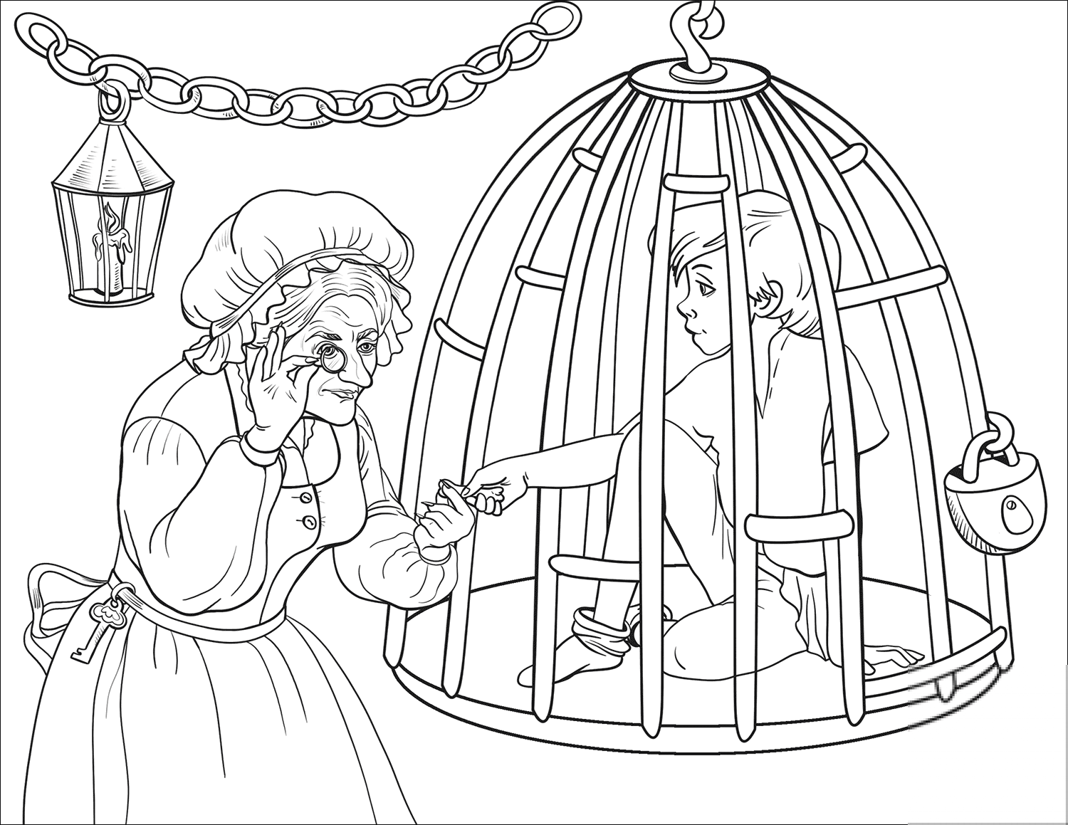 The Witch is Checking If Hansel is...