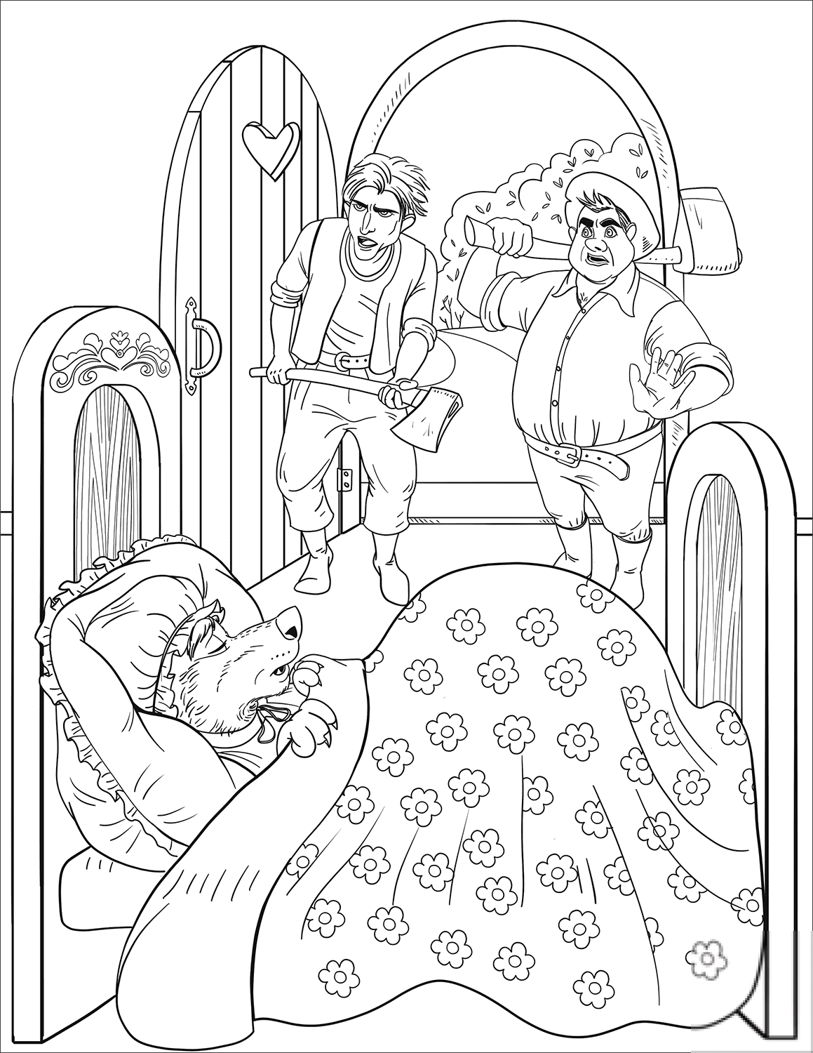 Woodcutters Run into House and See...