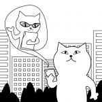 Cat is Talking on Smartphone