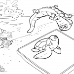 Crocodile and Turtle are Trampolining