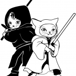 Cats Cosplaying the Jedi