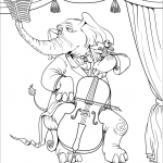 Elephant Playing Double Bass