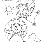 Dog and Bear Enjoy Their Parachute...