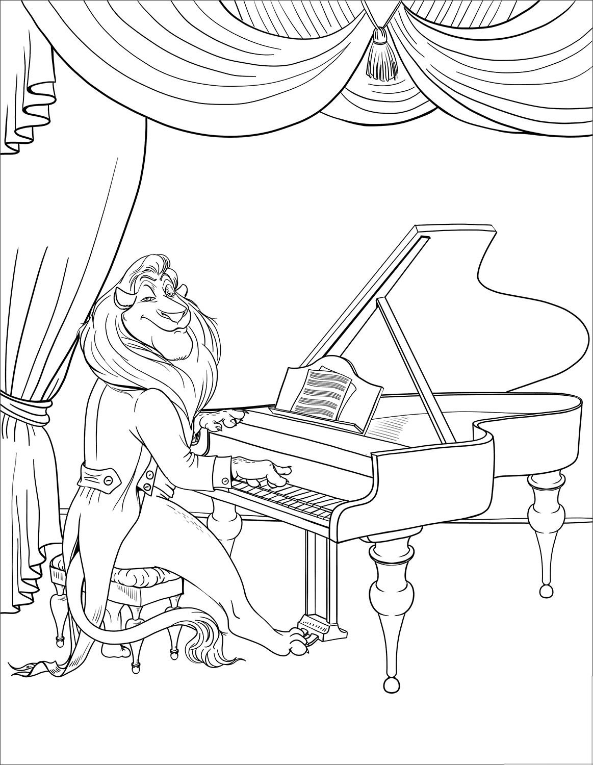 Lion Playing Piano as an Introduction