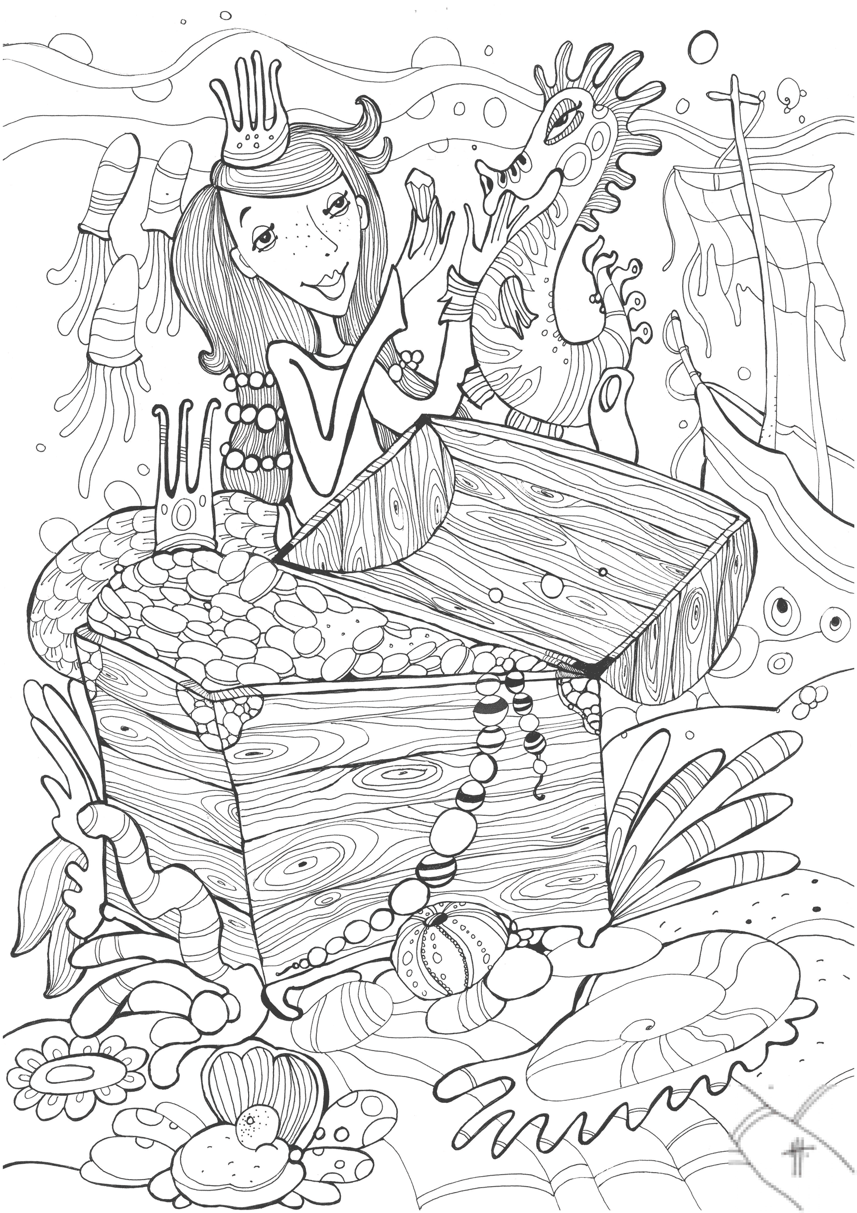 Sea Horse and Princess Mermaid...