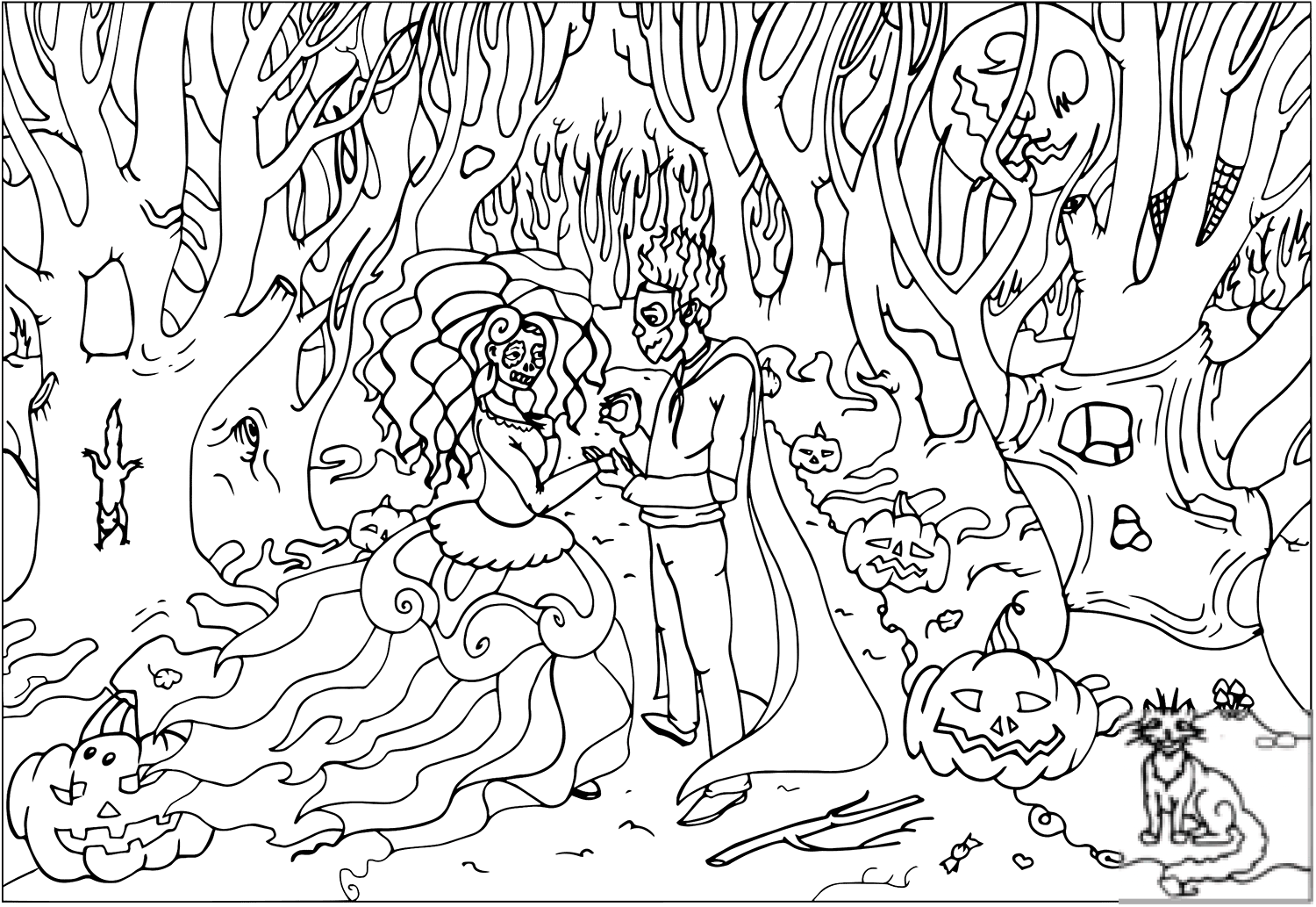 Wedding on Halloween