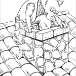 The Wolf Slides down the Chimney of...