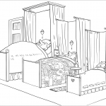 Three Bears Sleep in Their Beds