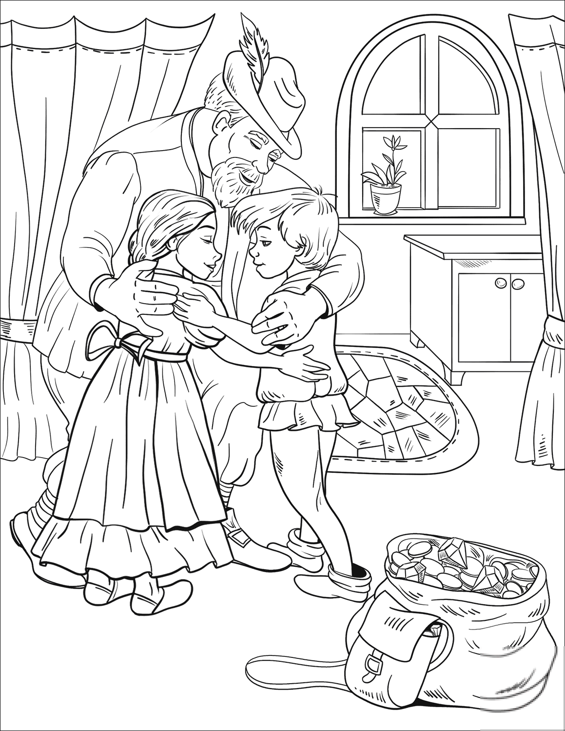 The Father is Happy to See his...