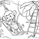 Monkey is Swinging from the Tree