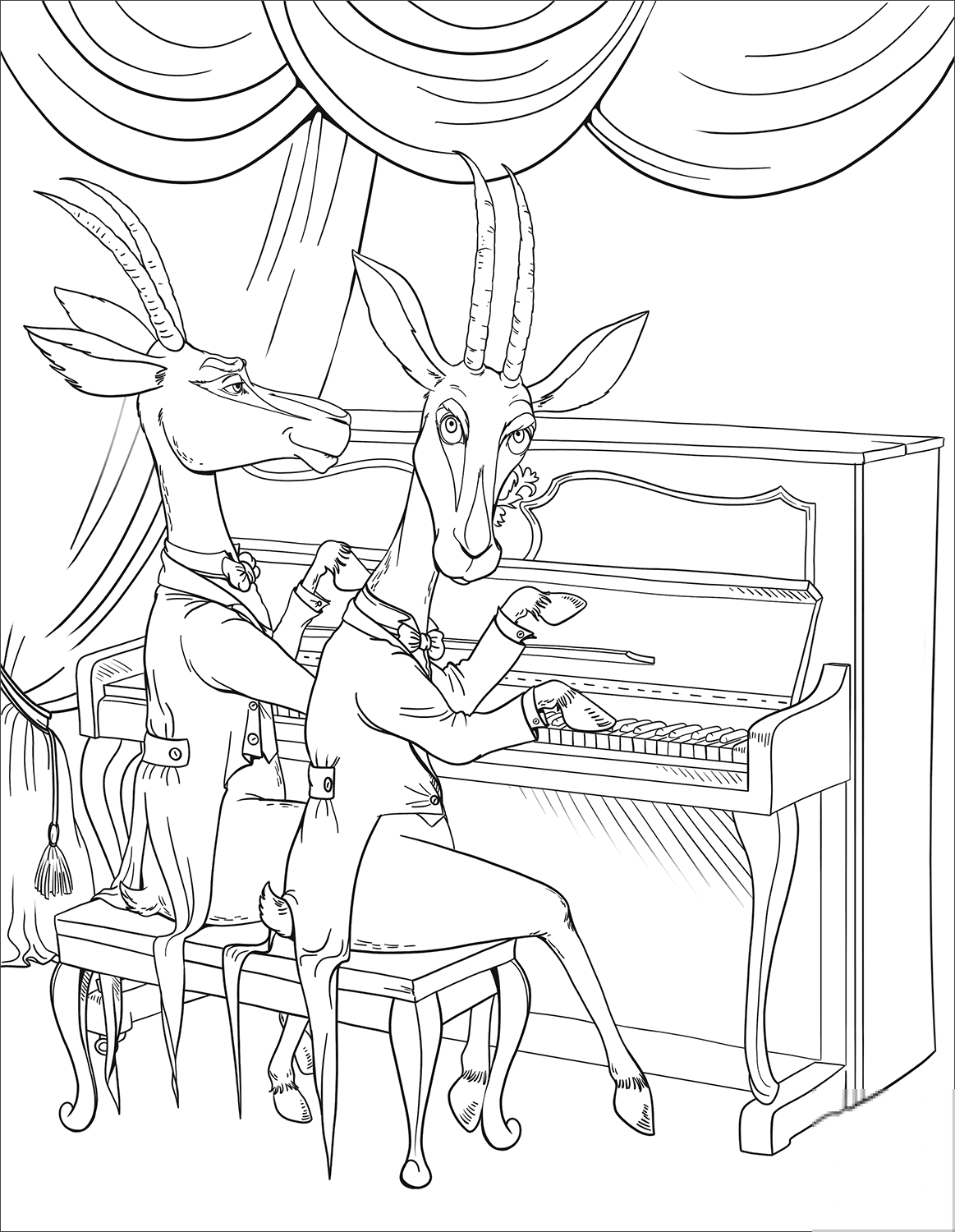 Antelopes at the Piano