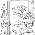 The Wolf Run Away from the Brick House