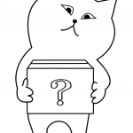 Cat with a question box