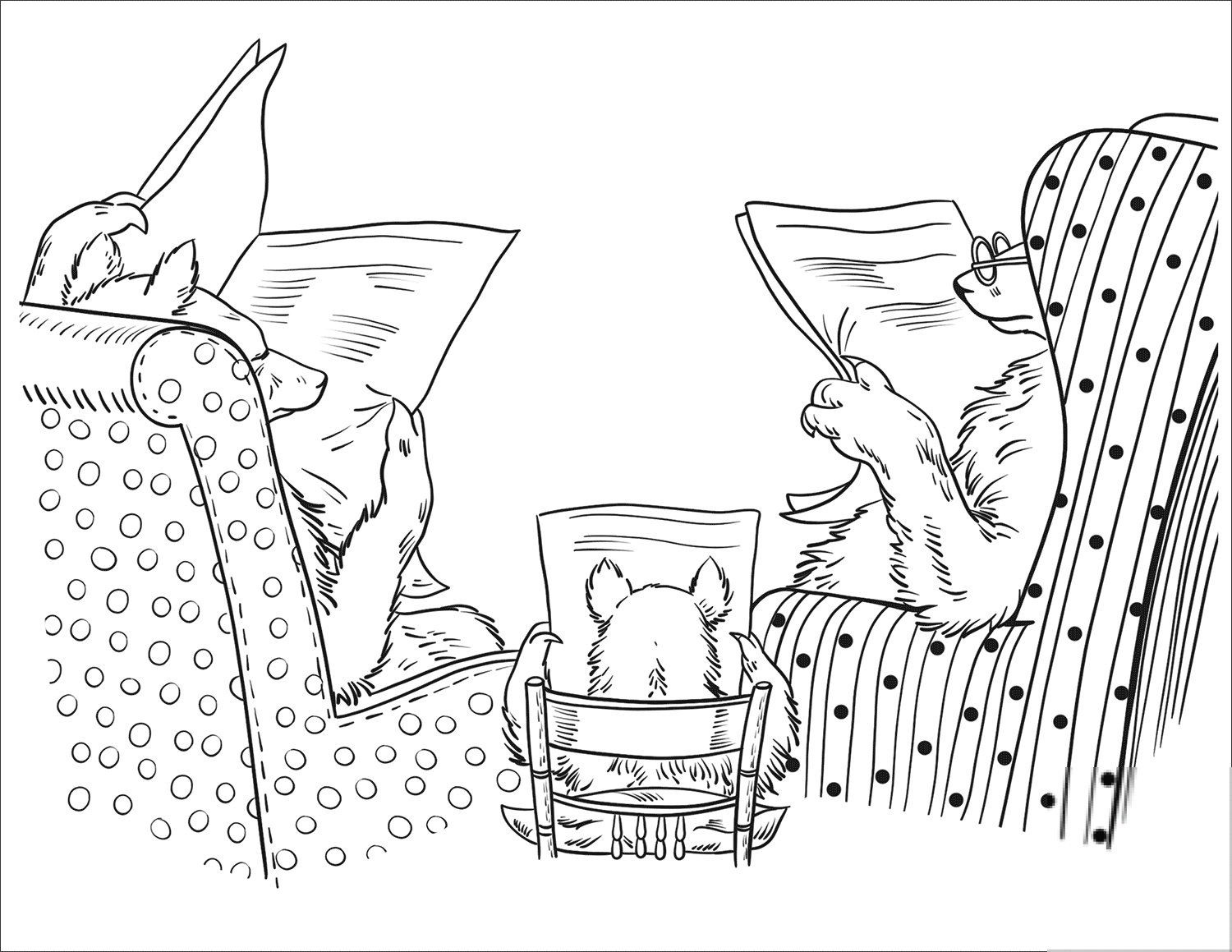 Three Bears Read Newspapers