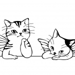 Raphael's Two Cute Cats Angels