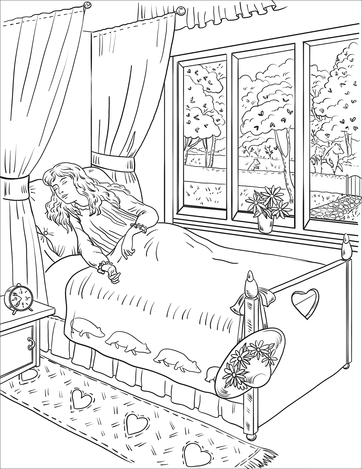 Goldenlocks Fell Asleep in the Bed...