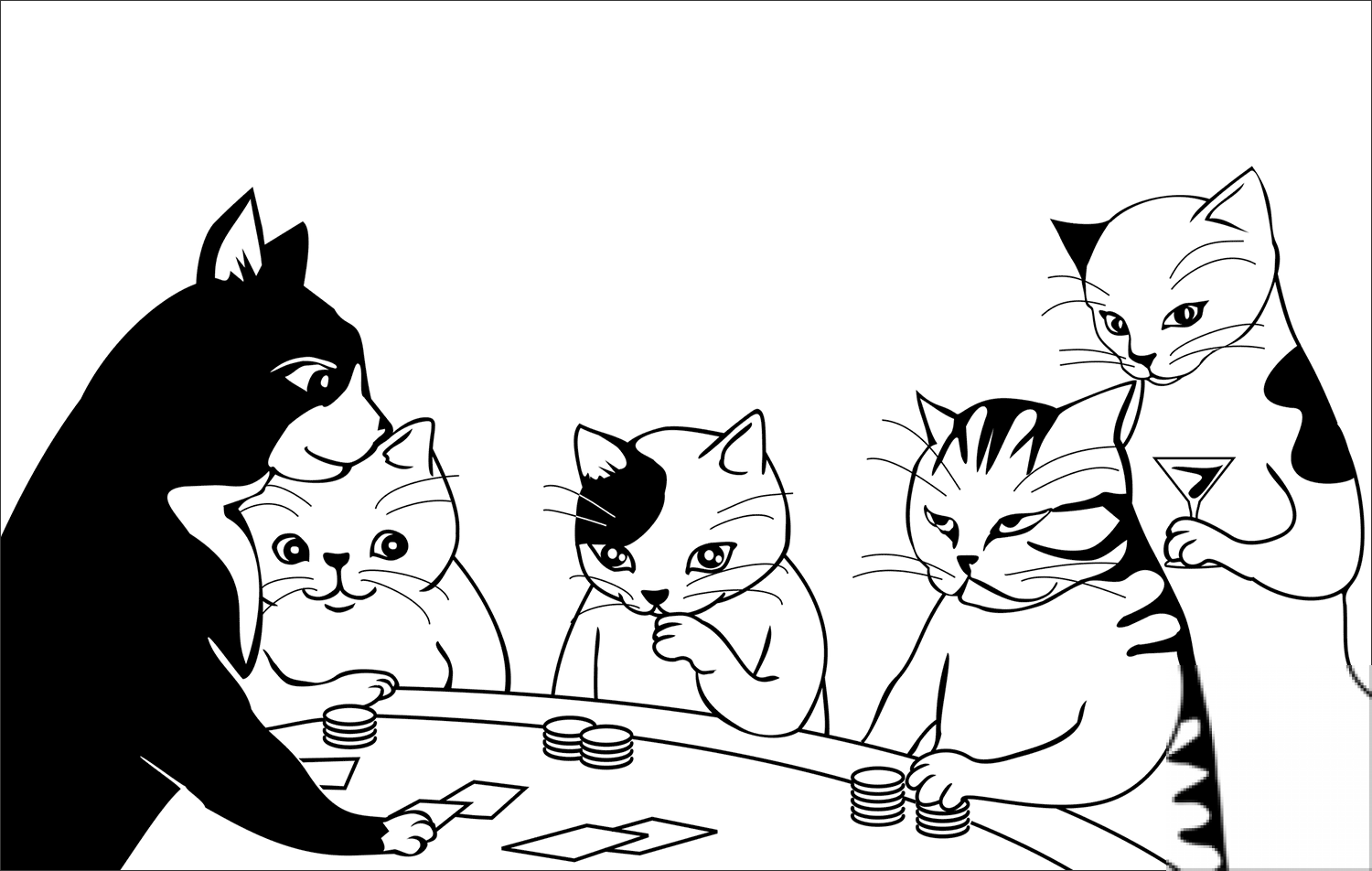 Cats Playing Poker