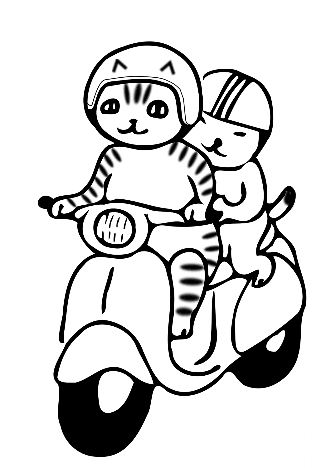 Cats on a Motorcycle