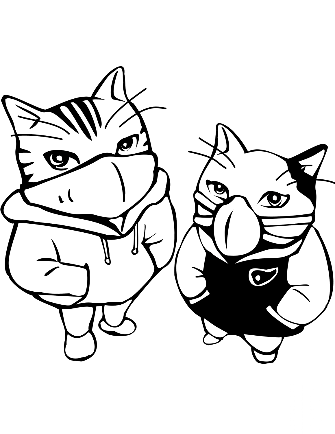 Gangsters Cats Wearing Masks