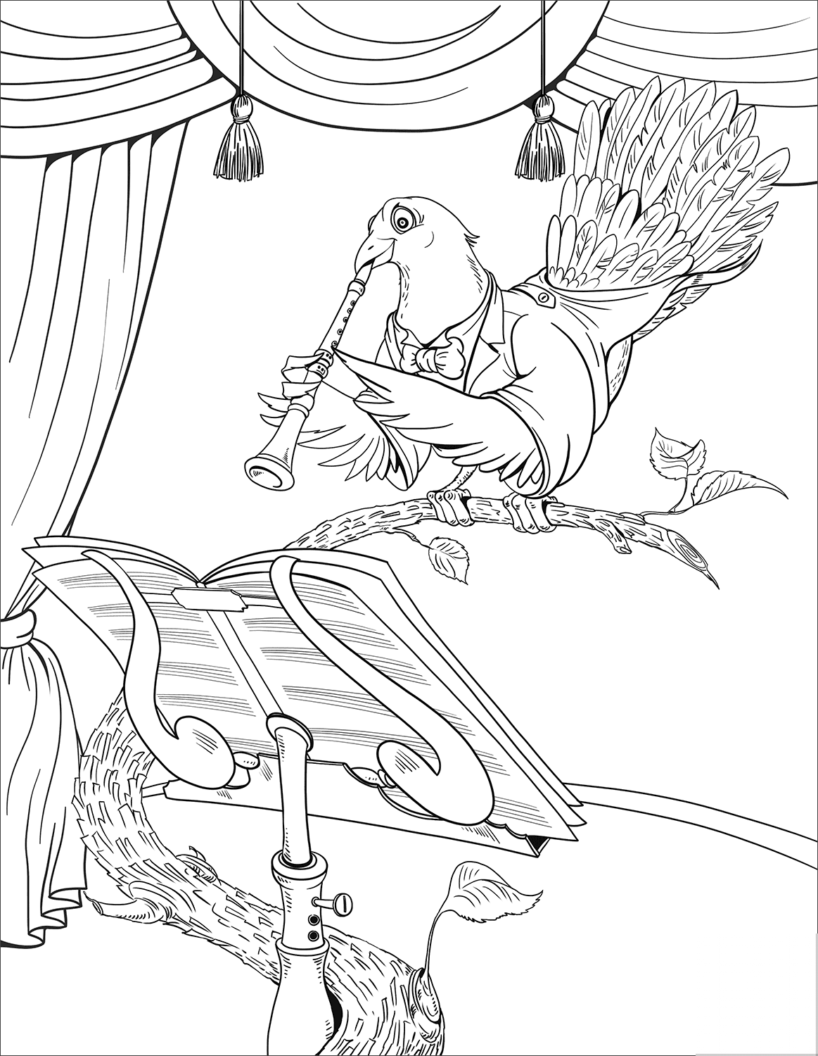 Cuckoo Playing the Clarinet