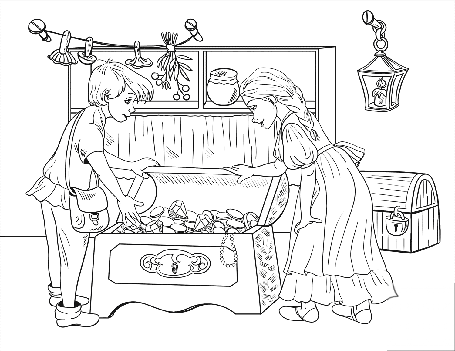 Hansel and Gretel Discover Chests...