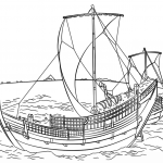 The Kazusa Sea Route by Katsushika...