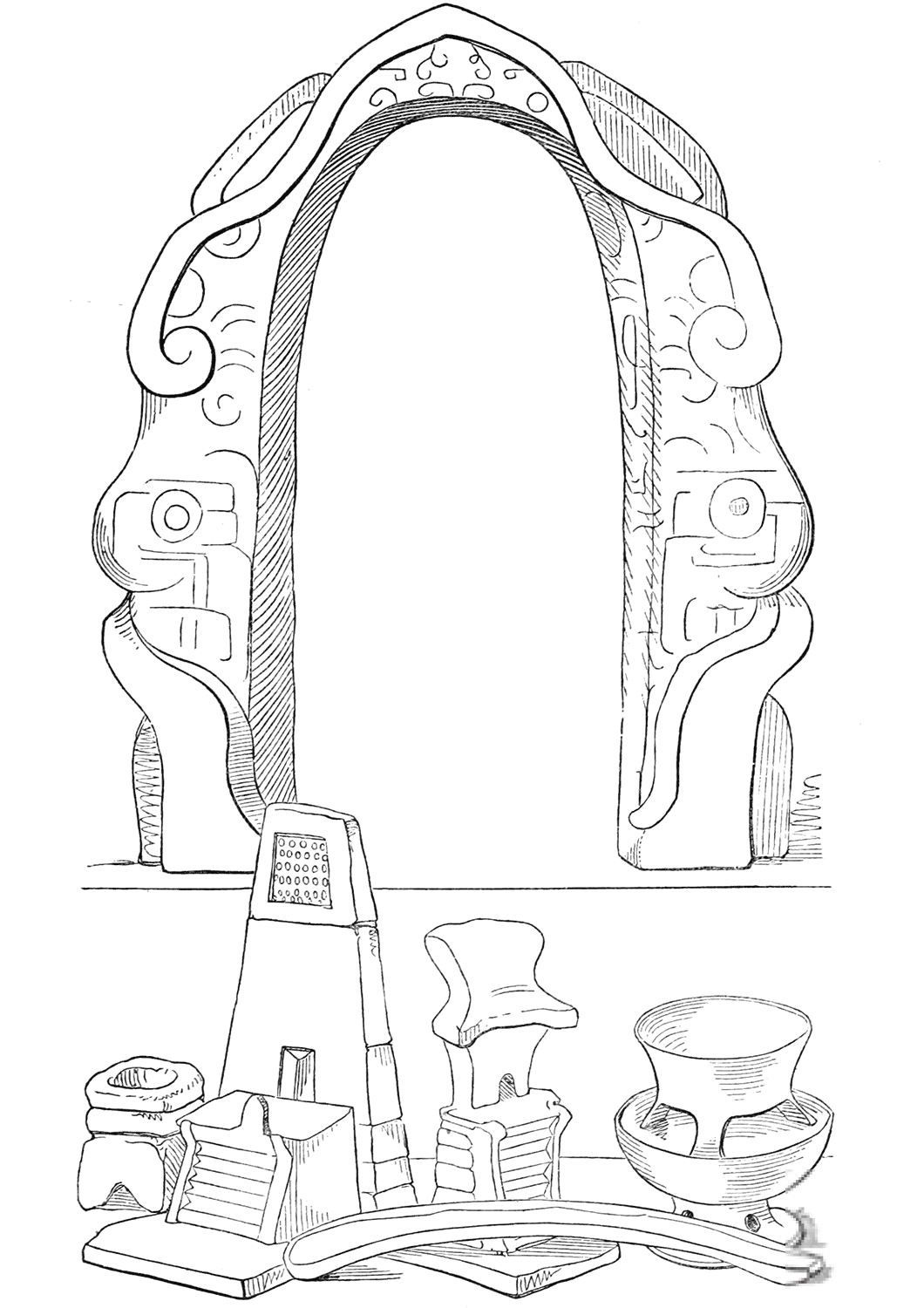 Yoke, Knife, Small Vases and Altars...