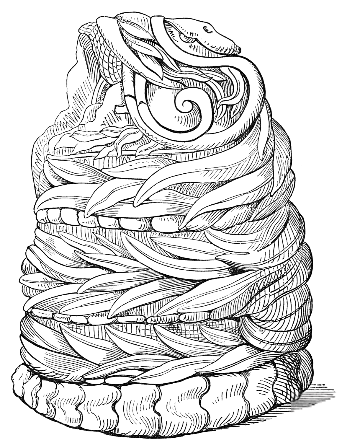 Aztec Serpent Figure