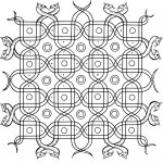 Indian Pattern with Snakes