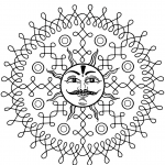 Indian Pattern with Sun