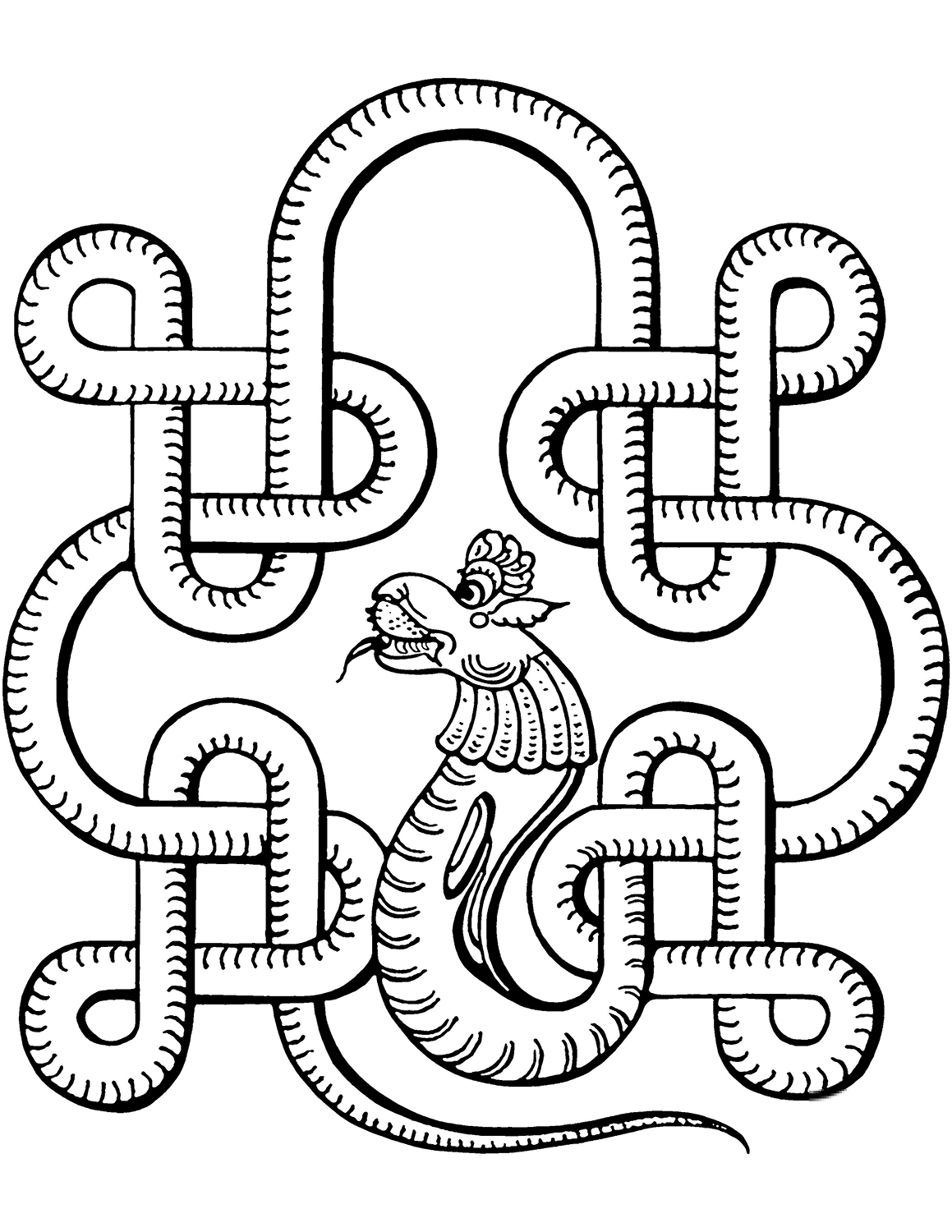Indian Design with Snake
