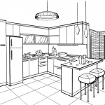 Kitchen in Minimalist Style