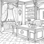 Cabinet in Classic Interior Design