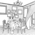 Dining Room in Provence Style