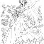 Middle East Woman in Flowers