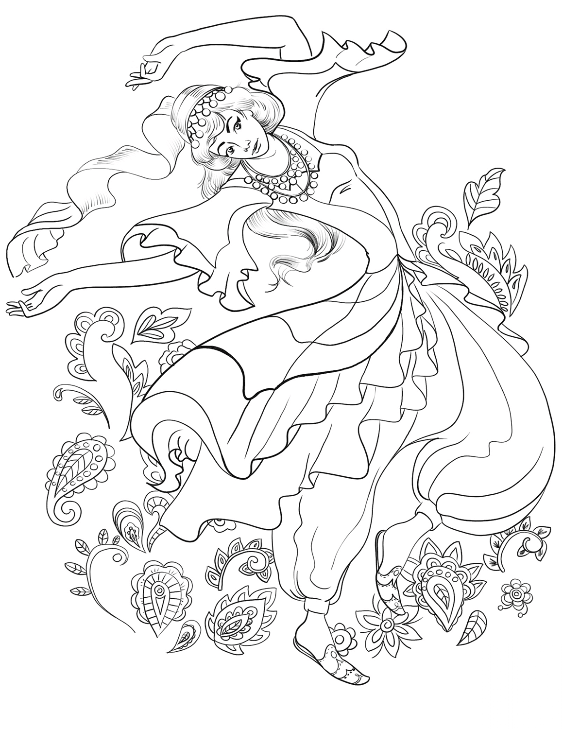 Turkish Woman Dancing in...